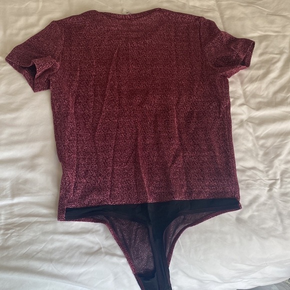 Alix red glitter bodysuit, size M - Picture 8 of 8